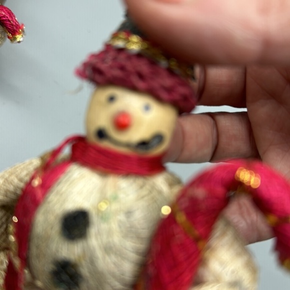 Vintage snowman family ornaments - Picture 6 of 13